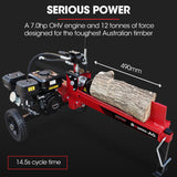 Baumr-AG 12 Tonne Petrol Hydraulic Wood Log Splitter - HPS400 - Front View