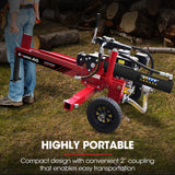 Baumr-AG 12 Tonne Petrol Hydraulic Wood Log Splitter - HPS400 - Side View