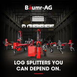 Baumr-AG 12 Tonne Petrol Hydraulic Wood Log Splitter - HPS400 - 45-Degree Angle