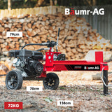 BAUMR-AG 12 Tonne Petrol Hydraulic Wood Log Splitter, - HPS400 - Front View