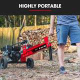 BAUMR-AG 12 Tonne Petrol Hydraulic Wood Log Splitter, - HPS400 - Top-Down View