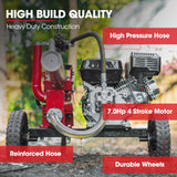 BAUMR-AG 12 Tonne Petrol Hydraulic Wood Log Splitter, - HPS400 - Rear View