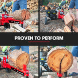 BAUMR-AG 12 Tonne Petrol Hydraulic Wood Log Splitter, - HPS400 - Low Angle