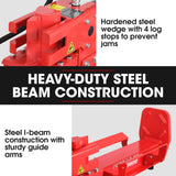 BAUMR-AG 20 Tonne Petrol Hydraulic Wood Log Splitter, Horizontal and Vertical Logsplitter - HPS500 - Close-Up Angle