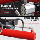 Baumr-AG 20 Tonne Hydraulic Petrol Log Splitter 8HP Wood Firewood Cutter - HPS600 - Rear View