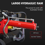 Baumr-AG 20 Tonne Hydraulic Petrol Log Splitter 8HP Wood Firewood Cutter - HPS600 - Close-Up Angle