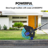 POWERBLADE LN4 20V Cordless Electric Line Trimmer & Garden Edger Kit, with Battery and Fast Charger - Rear View