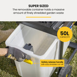 MICHIGAN 2400W Electric Mulcher Crushing Garden Shredder Chipper - Rear View