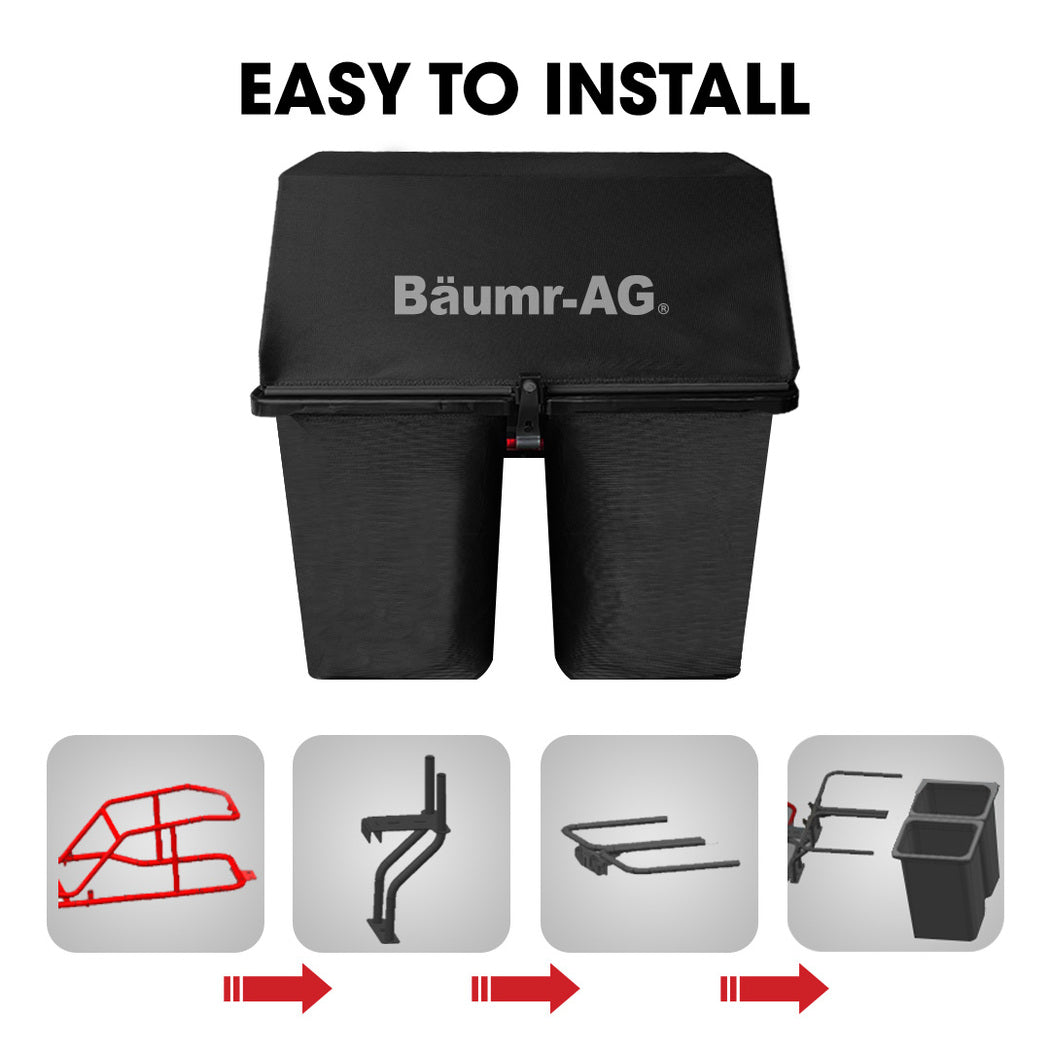 BAUMR-AG 150L Grass Catcher, for 30 300RX Electric Ride on Lawn Mower
