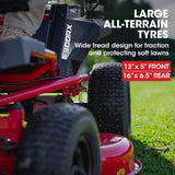 BAUMR-AG 30 Inch 48V Electric Ride On Lawn Mower Brushless Lawnmower 30 - 300RX - Low Angle
