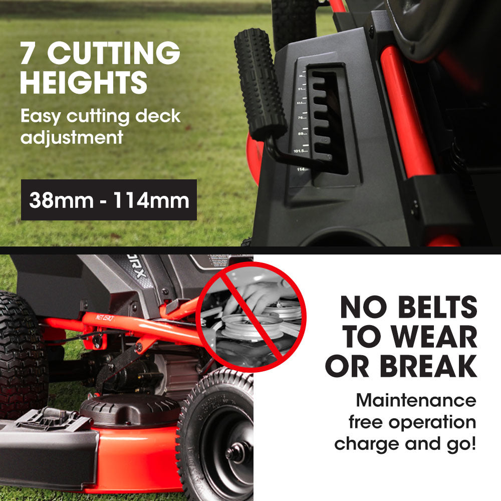 BAUMR-AG 30 Inch 48V Electric Ride On Lawn Mower Brushless Lawnmower 30 - 300RX
