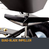 PLANTCRAFT Tow Behind Broadcast Spreader 30kg 26L Seed Fertiliser Tow Rotary - Low Angle