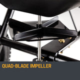 PLANTCRAFT Tow Behind Broadcast Spreader 90kg 105L Seed Fertiliser Tow Rotary - Rear View