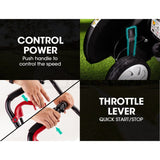 Baumr-AG 31CC Lawn Edger Petrol 4 Stroke Garden Grass Weed Trimmer Blade Cutting - Low Angle