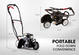 Baumr-AG 31CC Lawn Edger Petrol 4 Stroke Garden Grass Weed Trimmer Blade Cutting - Rear View