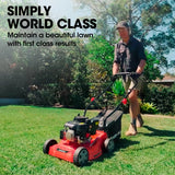 Baumr-AG 139cc Lawn Mower 4-Stroke 16 Inch Petrol Lawnmower Hand Push Engine 35L Catcher - Front View