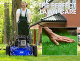 POWERBLADE Lawn Mower 139CC 17 - Petrol Powered Push Lawnmower 4 Stroke Engine - Side View