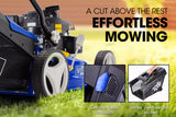 POWERBLADE Lawn Mower 139CC 17 - Petrol Powered Push Lawnmower 4 Stroke Engine - 45-Degree Angle