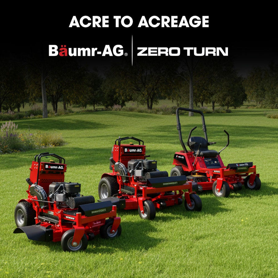 BAUMR-AG 36" Stand-On Zero-Turn Mower, Electric Start, 23hp, 764cc, Hydrostatic Drive, 10 Cut Heights