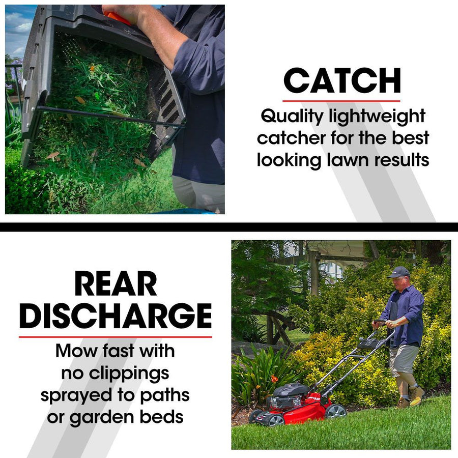 Baumr-AG 248cc Lawn Mower 4-Stroke 21 Inch Petrol Lawnmower 4-in-1 Self-Propelled Electric Start