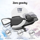 FORTIA Zero Gravity Recline Full-Body Massage Chair, with Back and Foot Rollers, Squeezing Air Pressure for Arms, Legs, plus Heat and Vibration functions, Black - Front View