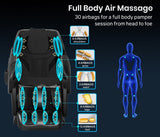 FORTIA Electric Massage Chair Full Body Shiatsu Recliner Zero Gravity Heating Massager, Remote Control - Top-Down View