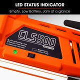 UNIMAC CLS500 15-50mm 18ga 2-in-1 Stapler/Brad Nail Gun, Cordless 20V Lithium Nailer - 45-Degree Angle