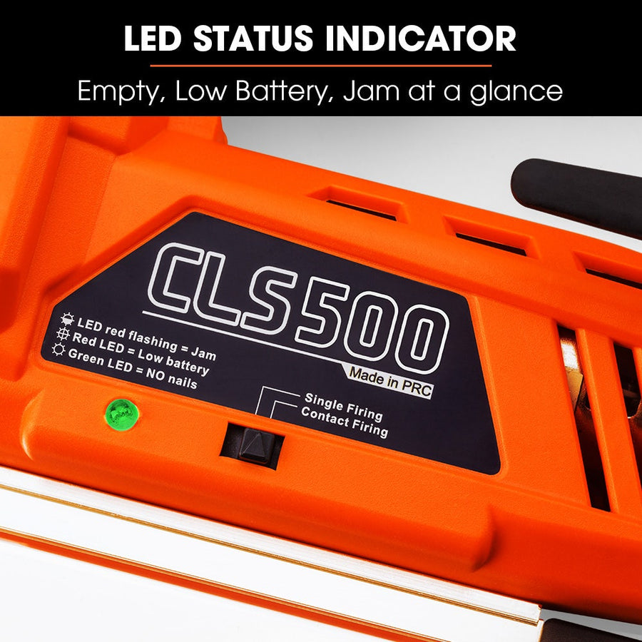 UNIMAC CLS500 15-50mm 18ga 2-in-1 Stapler/Brad Nail Gun, Cordless 20V Lithium Nailer