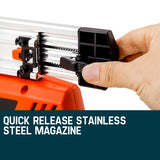 UNIMAC CLS500 15-50mm 18ga 2in1 Stapler/Brad Nail Gun, Cordless 20V Lithium Nailer - Top-Down View