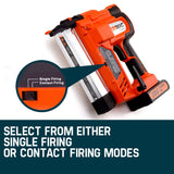 UNIMAC CLS500 15-50mm 18ga 2in1 Stapler/Brad Nail Gun, Cordless 20V Lithium Nailer - Low Angle