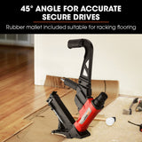 UNIMAC NHF100 37-50mm 16ga Flooring Air Gun Driver, Heavy Duty Pneumatic Floor Nail Gun - Close-Up Angle