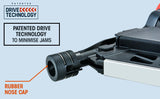 UNIMAC LXG3000 MkII 50-90mm 34-Deg Gas Framing Nail Gun, Commercial Brushless Gas Nailer, with 2 Li-Ion Batteries - Top-Down View