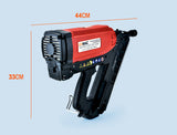UNIMAC LXG3000 MkII 50-90mm 34-Deg Gas Framing Nail Gun, Commercial Brushless Gas Nailer, with 2 Li-Ion Batteries - Rear View