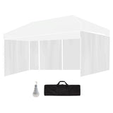 RED TRACK Accessory Pack for 6x3m White Gazebo, includes Walls, Wheeled Carry Bag, Rechargeable USB Lamp