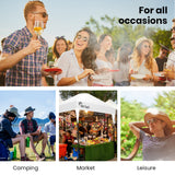 RED TRACK 3x3m Ultra Compact Folding Gazebo, Walls, Carry bag, Portable Outdoor Popup Marquee for Camping Beach, White - Low Angle