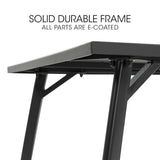 FORTIA 7pc Outdoor Dining Furniture Setting, Table and Chairs Set for outside with E-coating - Low Angle