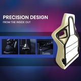 OVERDRIVE Apex Series Reclining Gaming Ergonomic Office Chair with Footrest, Black - Top-Down View