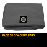 UNIMAC 60L Wet & Dry Vacuum Cleaner- 5x Paper Filter bags Dust Replacement - Side View