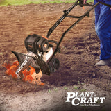PLANTCRAFT 46CC Garden Cultivator Tiller Handheld 15 Inch Petrol 4-Stroke Titan 9 - Extra Image