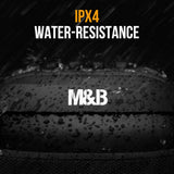 M&B Portable Splash Proof 80W Bluetooth Party Speaker, IPX4, TWS Pairing, Multi-Input, Lithium Battery, RGB, USB Charging - Side View