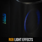 M&B Portable Splash Proof 80W Bluetooth Party Speaker, IPX4, TWS Pairing, Multi-Input, Lithium Battery, RGB, USB Charging - Extra Image