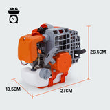 Baumr-AG Engine for Post Hole Digger Replacement Earth Auger Borer - Rear View