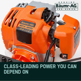 Baumr-AG Post Hole Digger 75CC Posthole Earth Auger Fence Borer Petrol Drill Bit - Front View