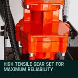 Baumr-AG Post Hole Digger 75CC Posthole Earth Auger Fence Borer Petrol Drill Bit - Top-Down View