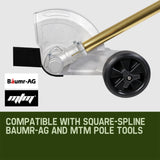 Baumr-AG Grass Edger Attachment Pole Garden Trimmer Brushcutter Lawn Edge - Side View