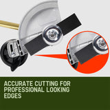 Baumr-AG Grass Edger Attachment Pole Garden Trimmer Brushcutter Lawn Edge - Low Angle