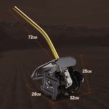 Baumr-AG Tiller Pole Attachment Rotary Hoe Cultivator Commercial Multi Extension - Rear View
