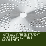 MTM 5x Carbide Tipped 40 Tooth Brush Cutter Blade Whipper Snipper Brushcutter - 45-Degree Angle