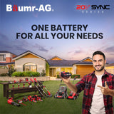 Baumr-AG 20V Cordless Line Trimmer Whipper Snipper Electric Garden Tool, 2.0Ah Lithium Battery Charger - Extra Image