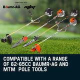 Baumr-AG Replacement Engine Motor for Pole Tool Chainsaw Brushcutter Trimmer Brush Cutter - Side View